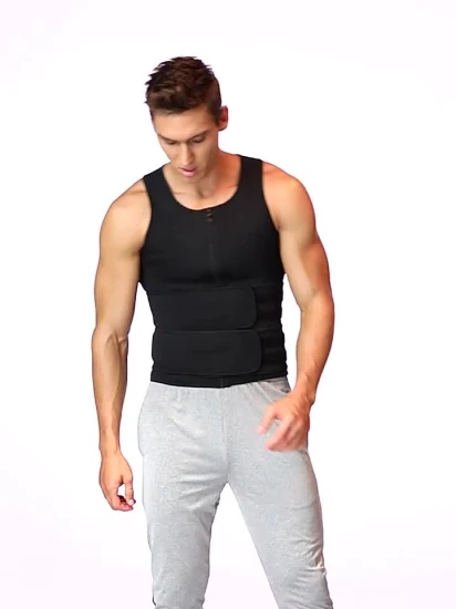 Uomo Shaper del corpo Vita Trainer Sauna Suit Gilet per il sudore Biancheria intima dimagrante Camicia per dimagrire Bruciatore di grasso Allenamento Canotte Shapewear