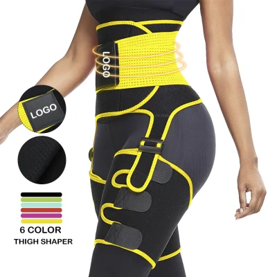 Logo personalizzato Etichetta privata Allenamento da donna Abbigliamento da jogging Tasca per telefono a vita alta Sauna Sudore Neoprene coscia Shaper